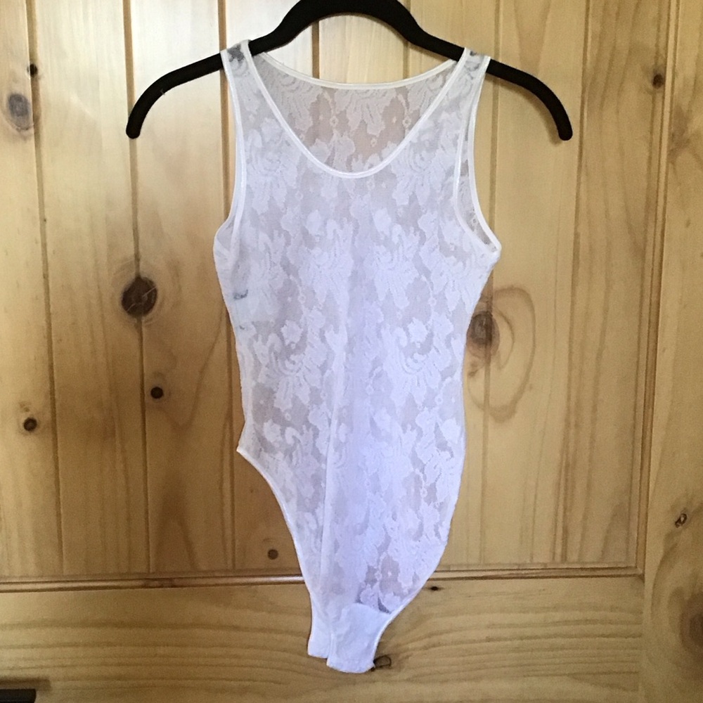 White Lace Bodysuit
